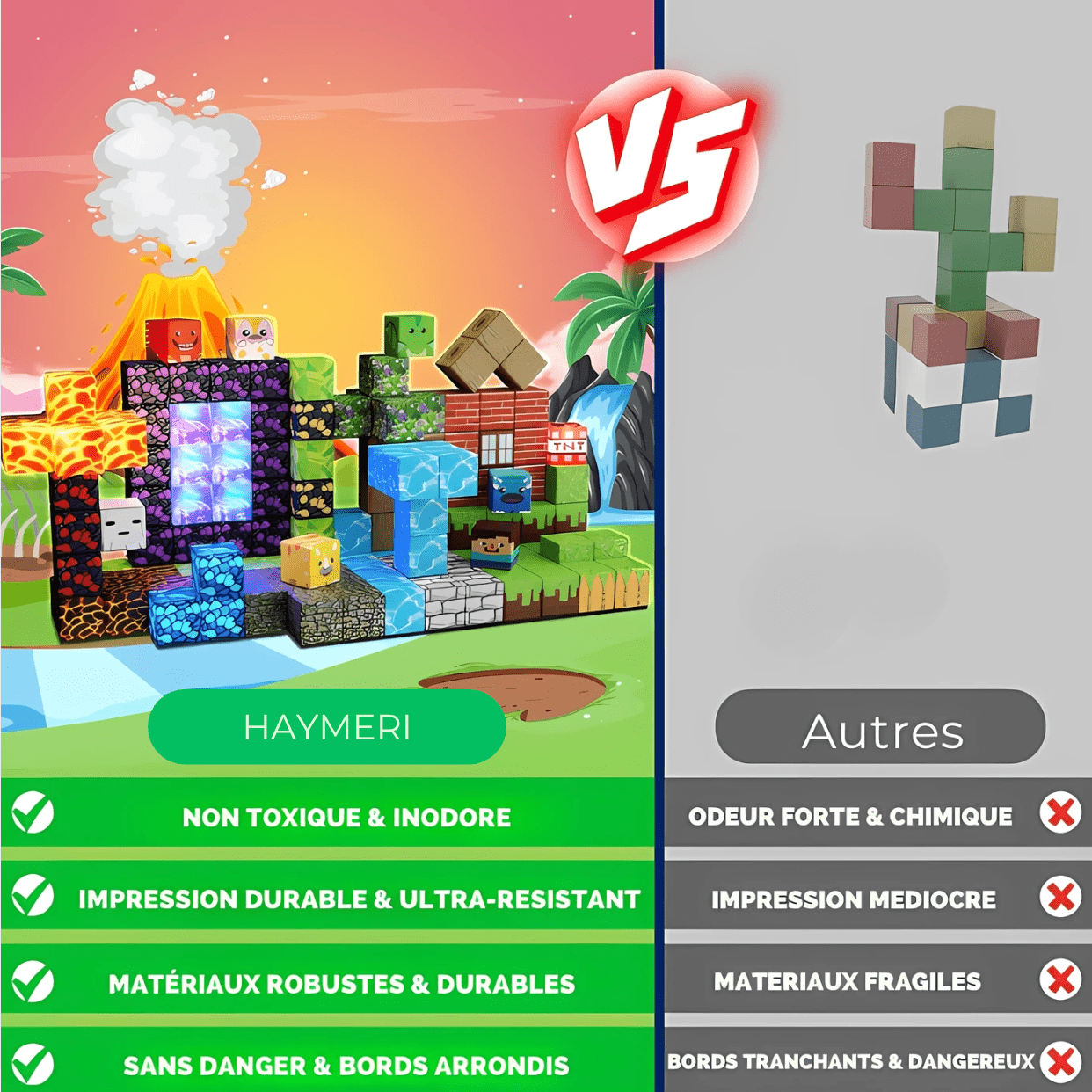 Et si ton enfant construisait SON monde pixelisé... sans écran ? - Haymeri